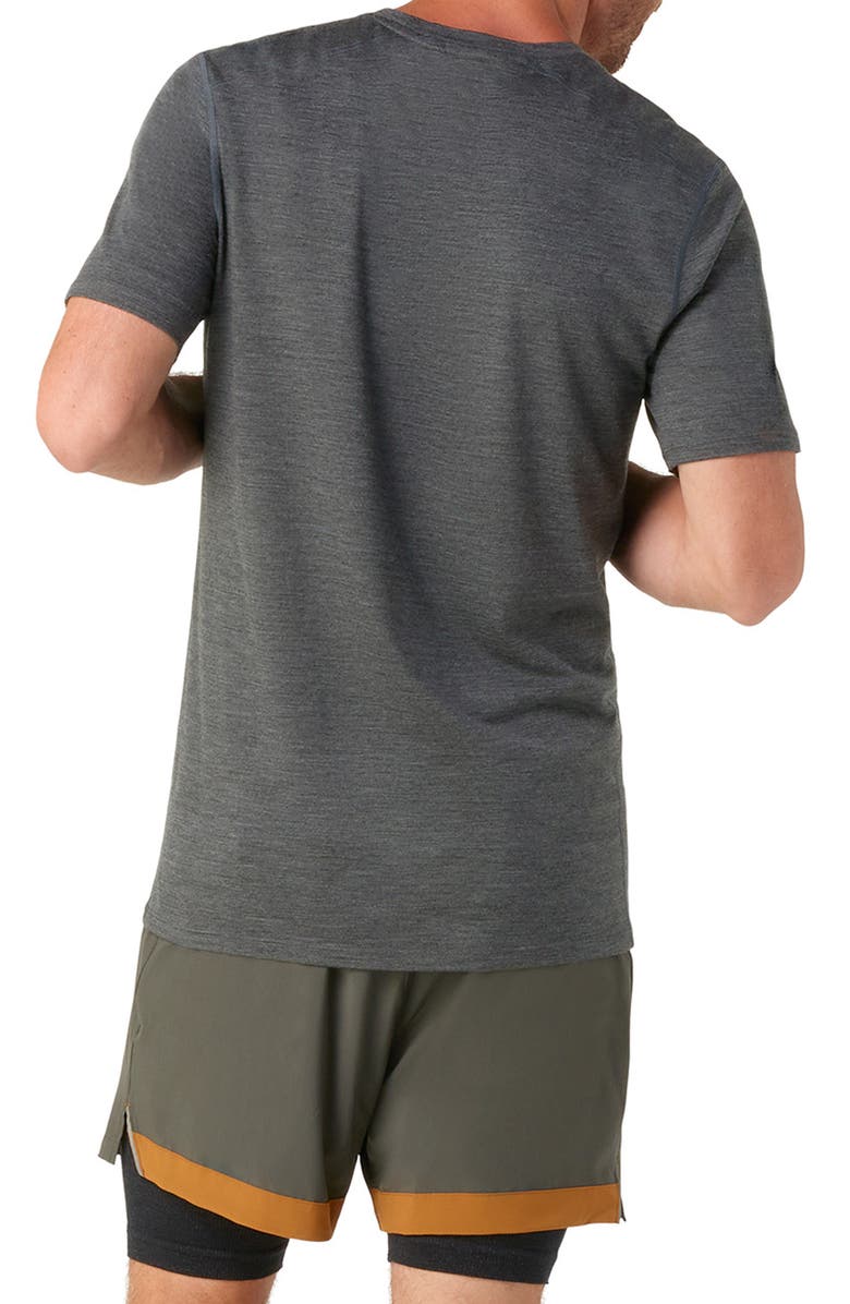 Smartwool Merino Wool Short Sleeve T-Shirt, Alternate, color, Iron Heather