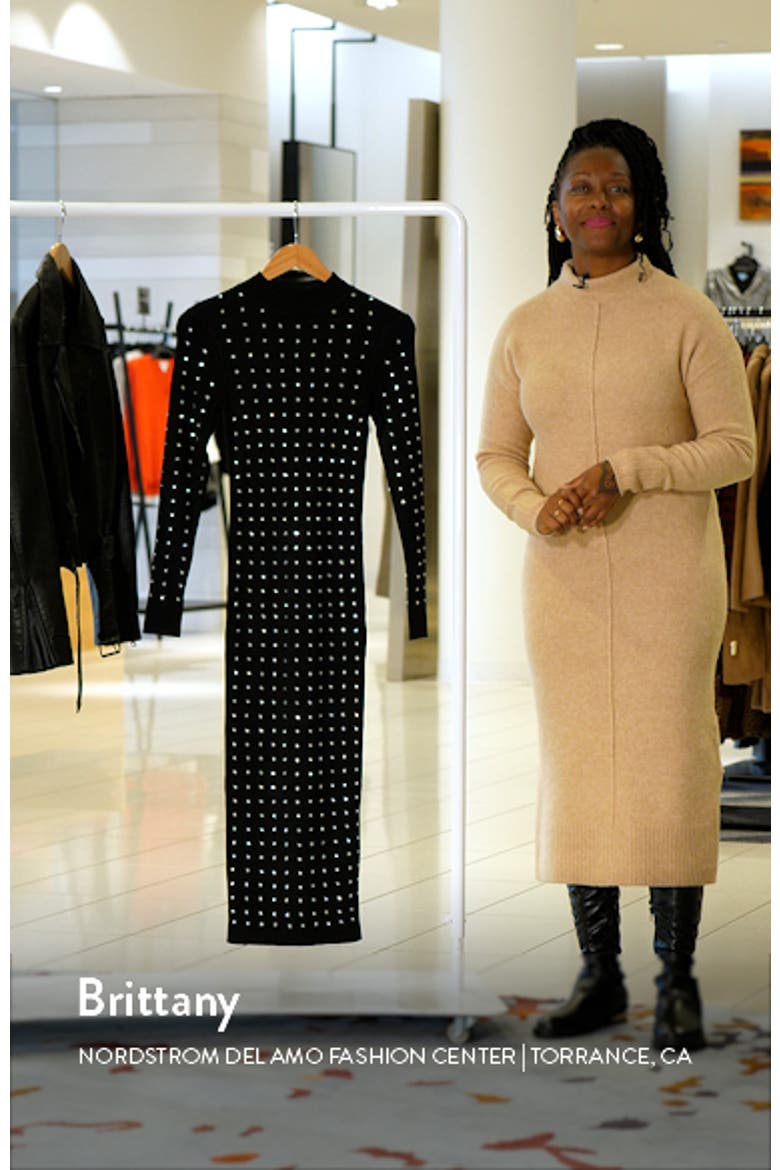 Heatseal Long Sleeve Knit Midi Dress video