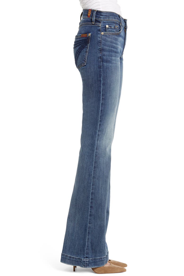 7 For All Mankind® Dojo Flare Jeans, Alternate, color, AUTHENTIC LUCK