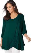 Jessica London Double-Layer High-Low Tunic