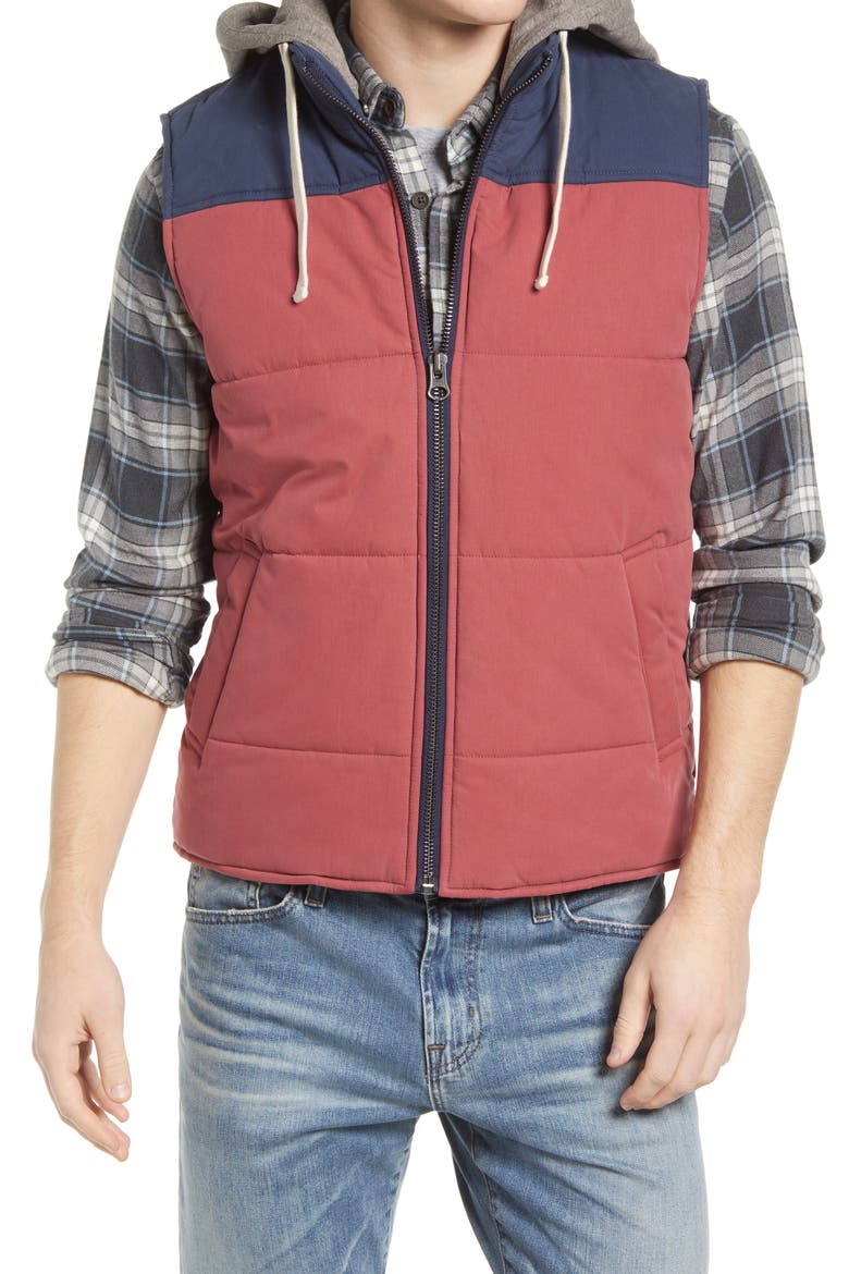 Dano Vest, Alternate, color, RED/ NAVY