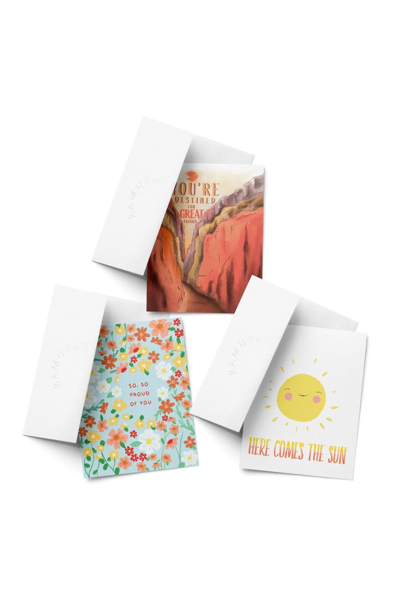 Celebration/Graduation Assorted Greeting Card Pack (3ct) "Proud, Sun, Valley", Main, color, Multi-Pack