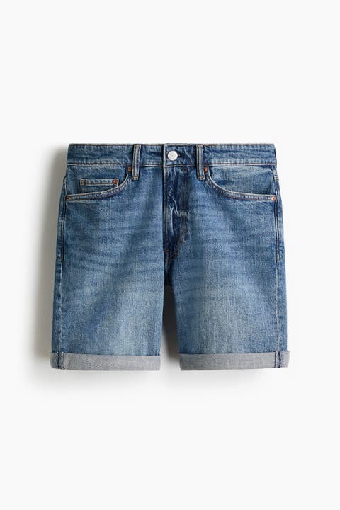 Slim Denim Shorts