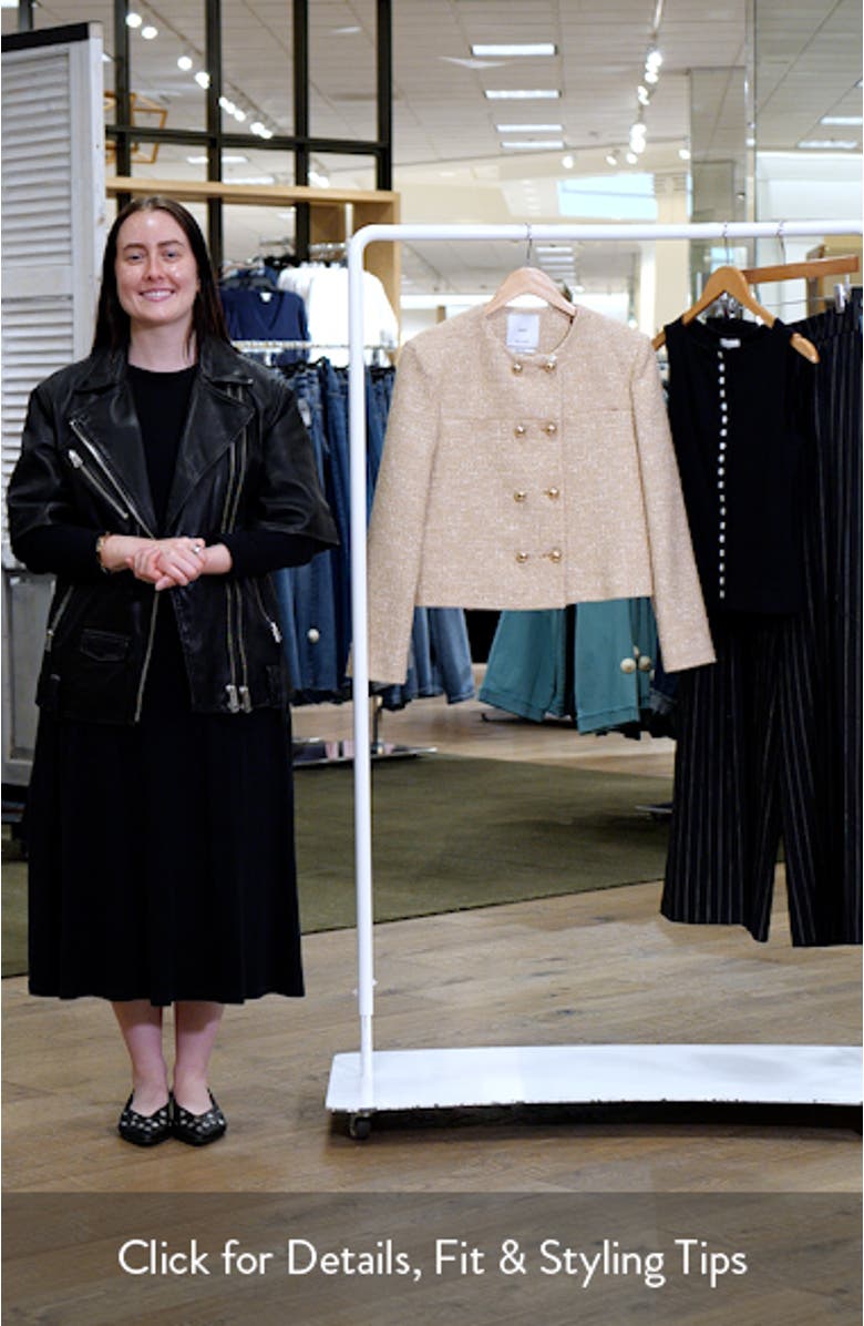 Jade Cotton Blend Tweed Jacket, sales video thumbnail