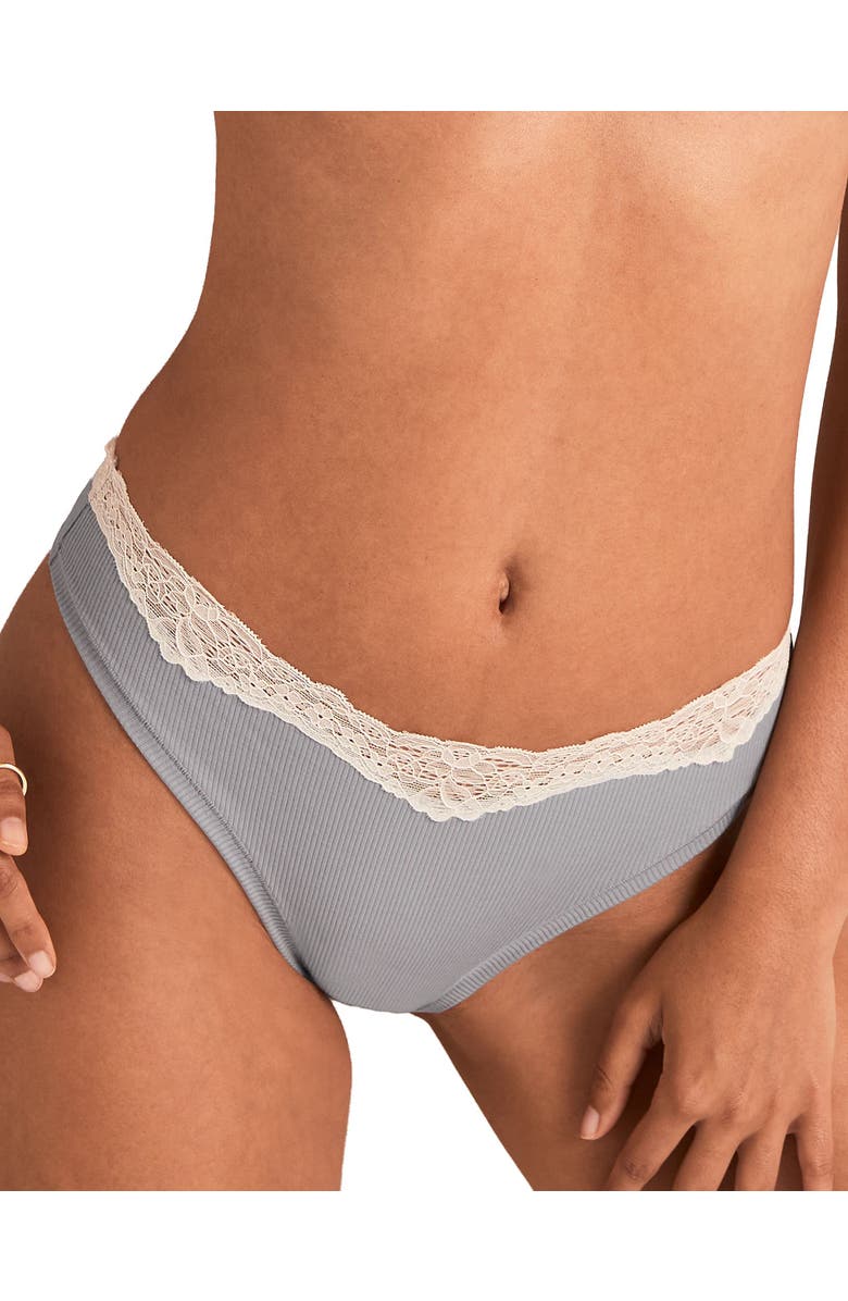 Adore Me Rib Thong Panties, Main, color, 
