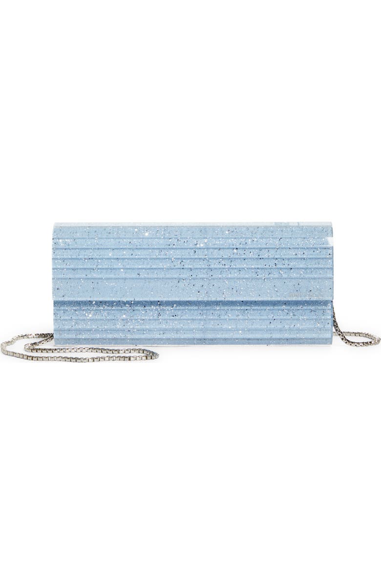 Jimmy Choo Sweetie Glitter Acrylic Clutch, Main, color,