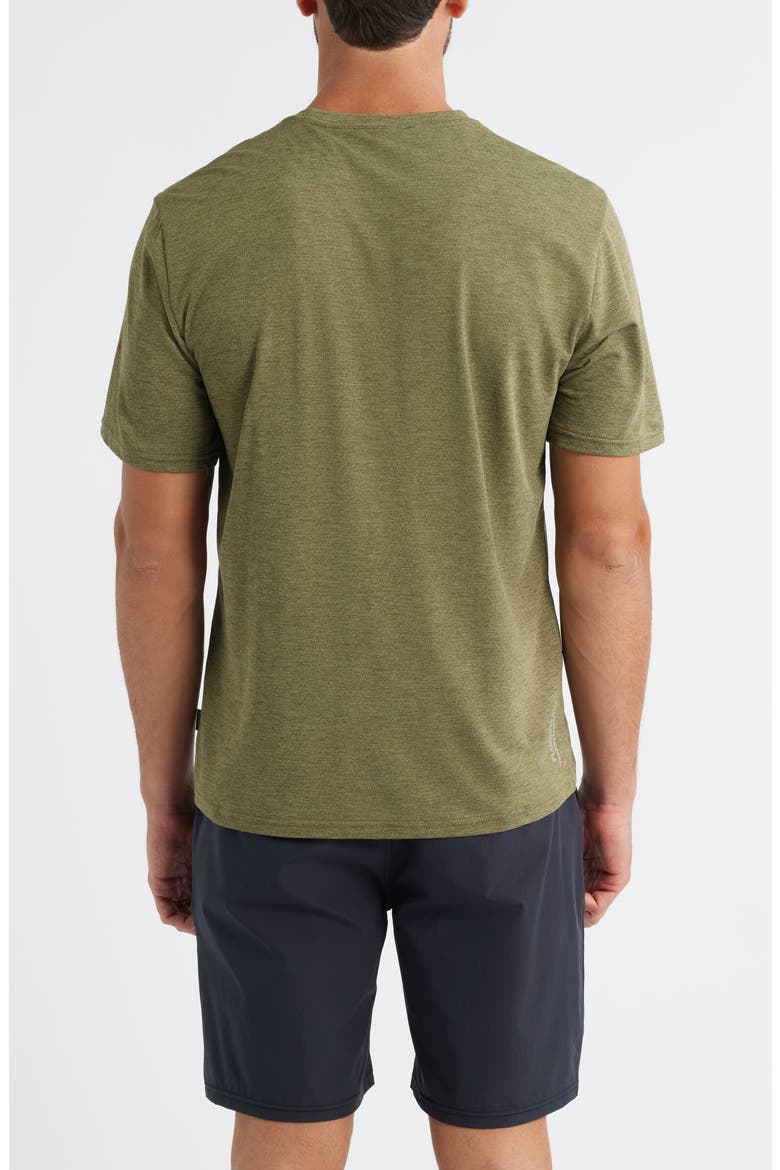 Airtex Logo Performance T-Shirt, Alternate, color, HEATHER BURNT OLIVE