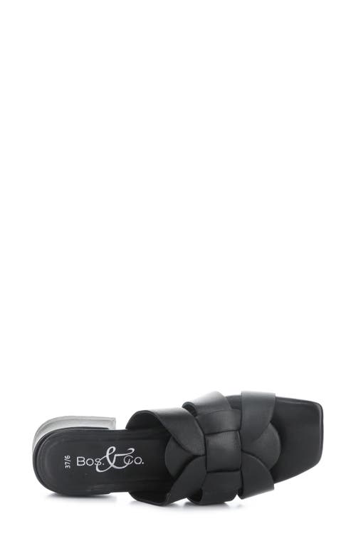 Bos. & Co. Ellis Slide Sandal In Black
