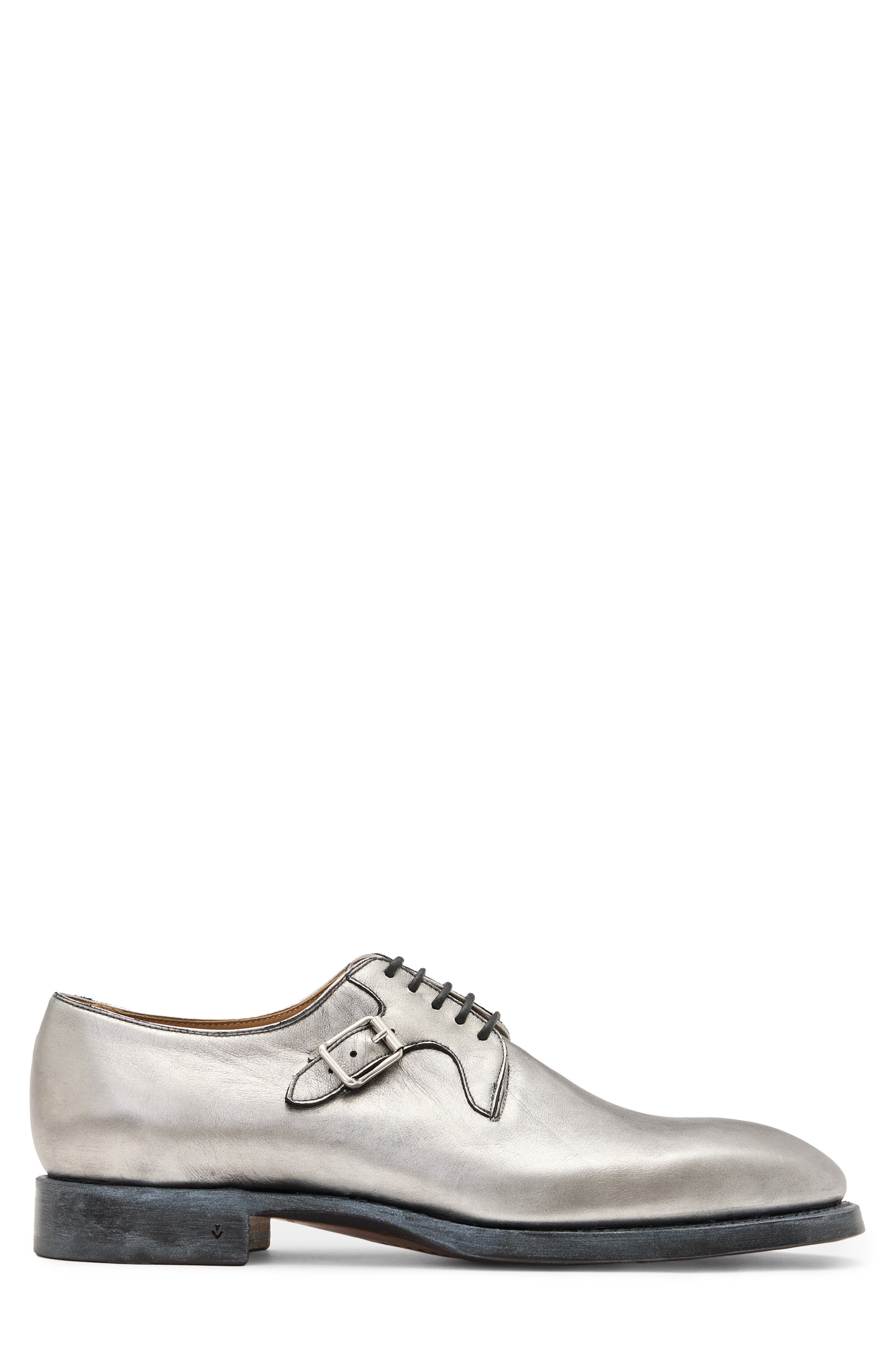 John Varvatos Regent Deco Derby, Alternate, color, Silver Heather