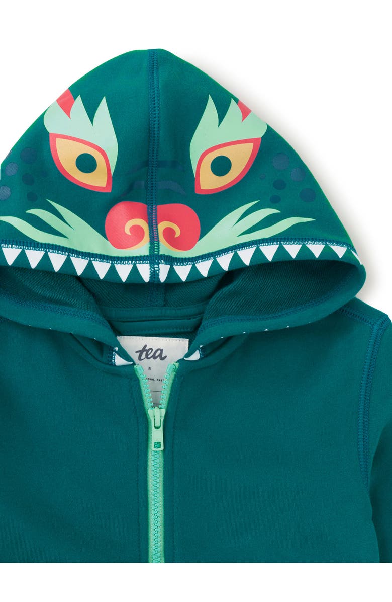 Tea Collection Dragon Head Hoodie, Alternate, color, 