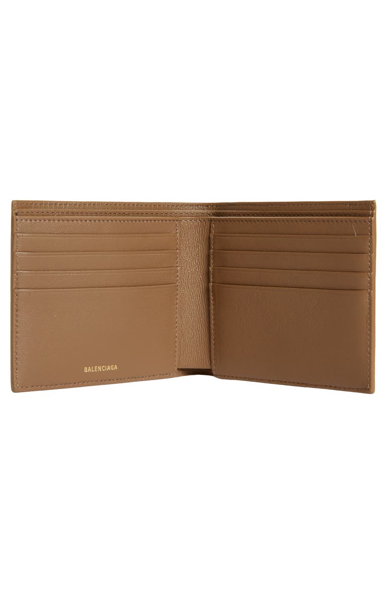 Balenciaga Signature BB Monogram Square Coated Canvas Bifold Wallet, Alternate, color,