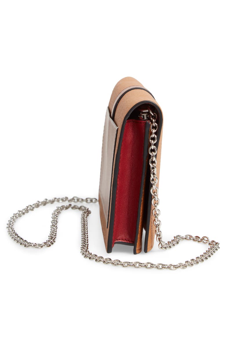 Loewe Leather Wallet on a Chain, Alternate, color, 