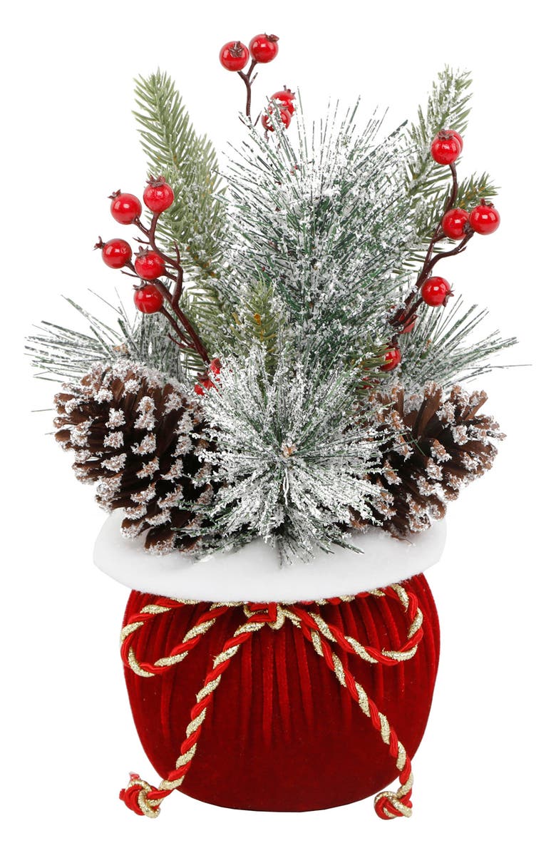 FLORA BUNDA Christmas Tree Gift Decor, Main, color, Red