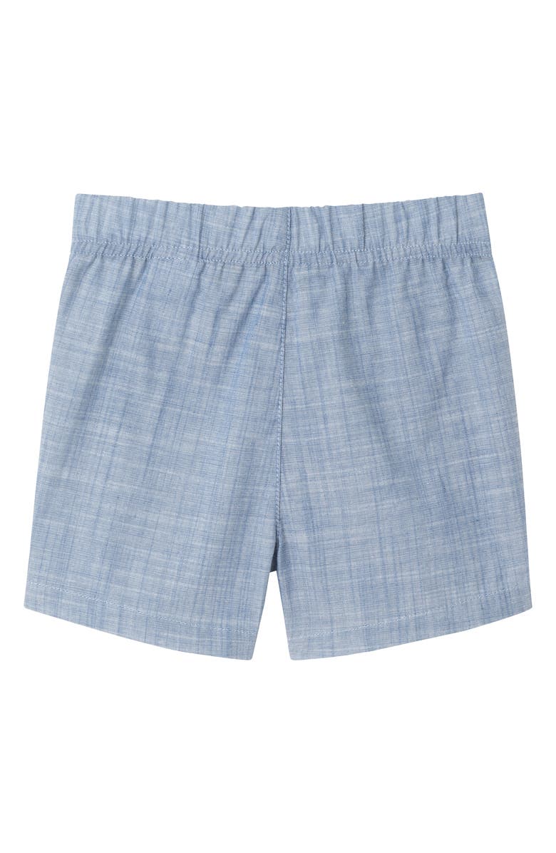 Andy & Evan Stripe Oxford Shirt, Shorts & Bowtie Set, Alternate, color, Pink