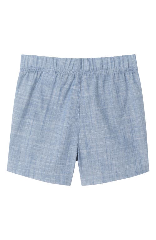 Andy & Evan Stripe Oxford Shirt, Shorts & Bowtie Set In Pink