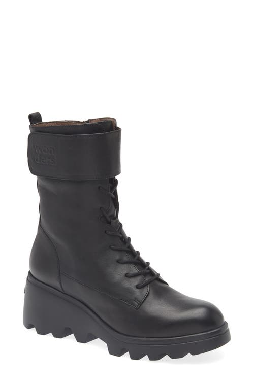 Wonders G-7021 Combat Boot In Black