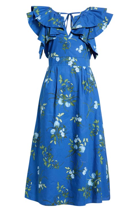Francine Toile Sky Santana A-Line Dress