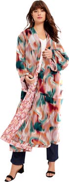 June + Vie Reversible Printed Duster
