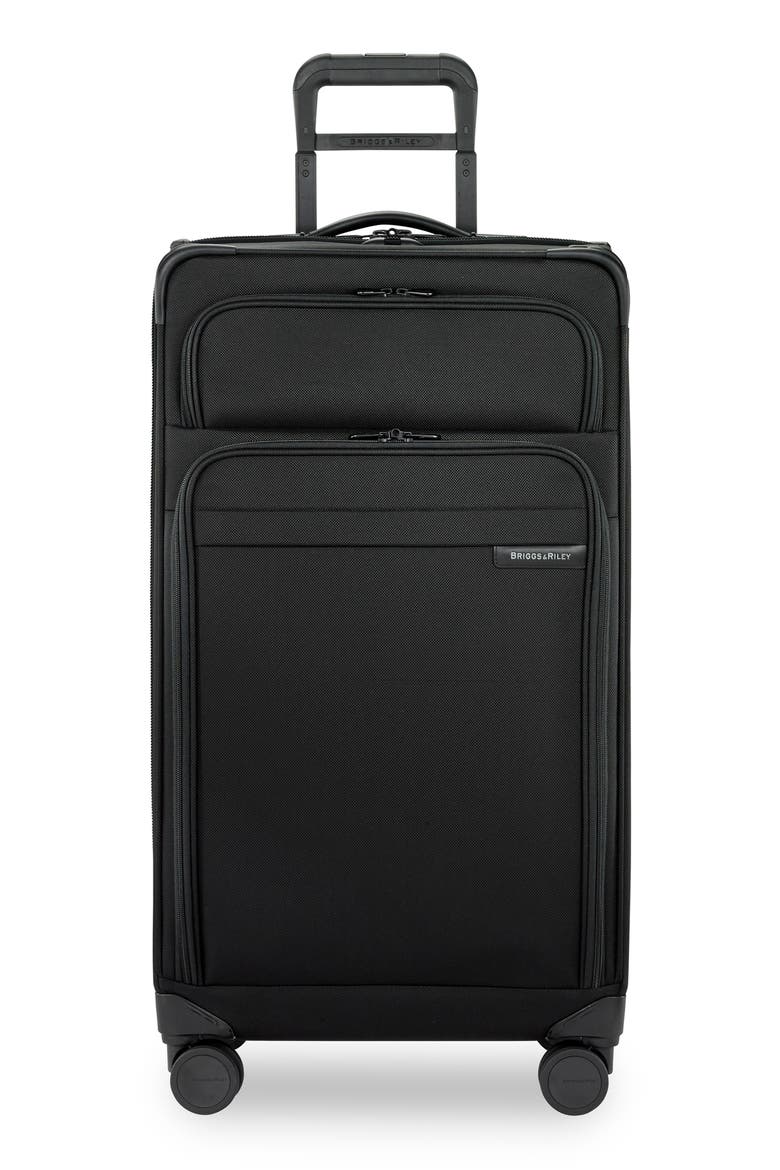 30-Inch Expandable Wheeled Trunk, Main, color, BLACK