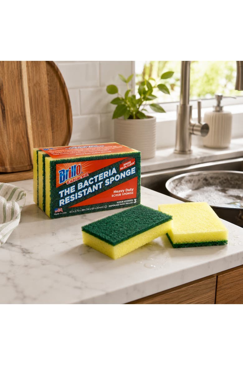 Heavy Duty Scrub Sponge, Alternate, color, Multicolored