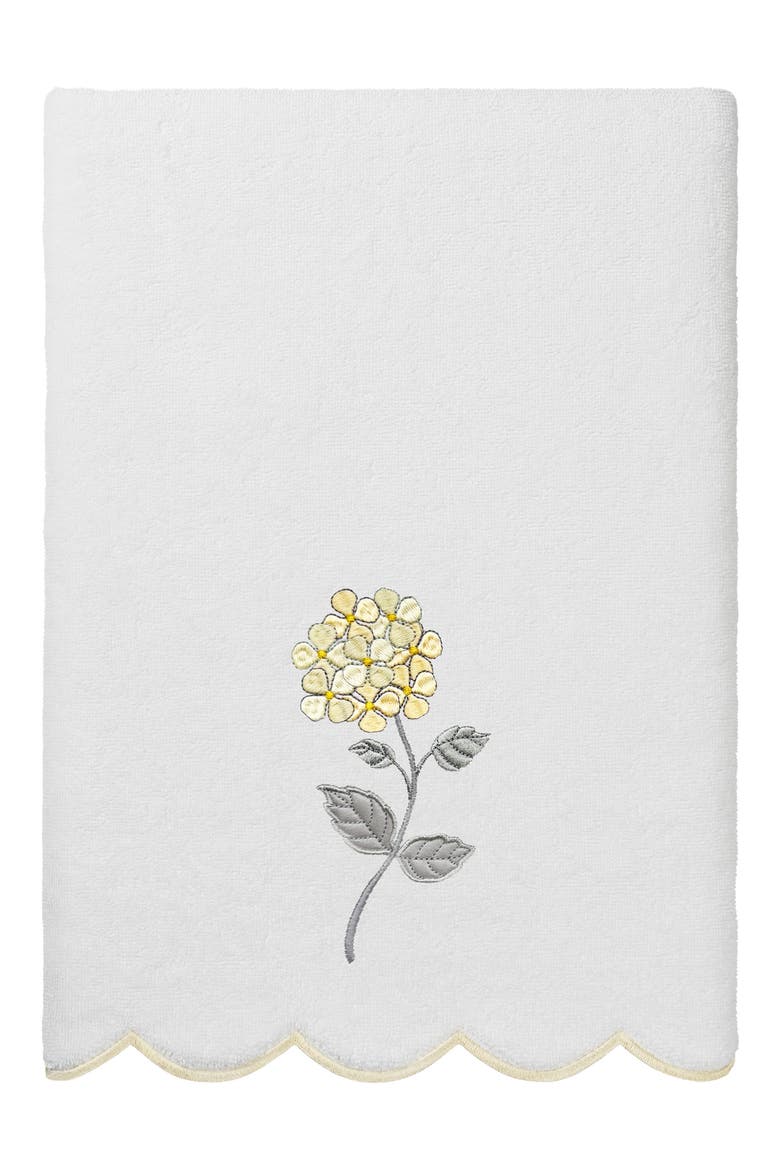 Hydea Scallop 6-Piece Embellished Towel Set, Alternate, color, WHITE/ BEIGE