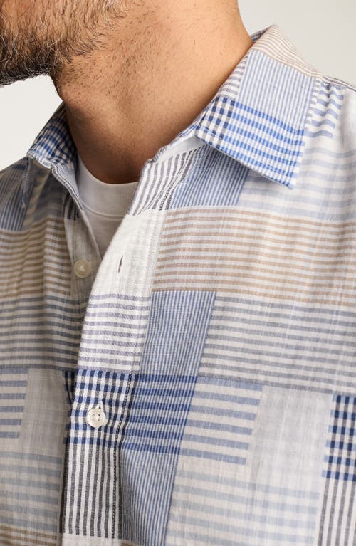 Bonobos Riviera Slim Fit Patchwork Short Sleeve Cotton Button-up Shirt In Multi