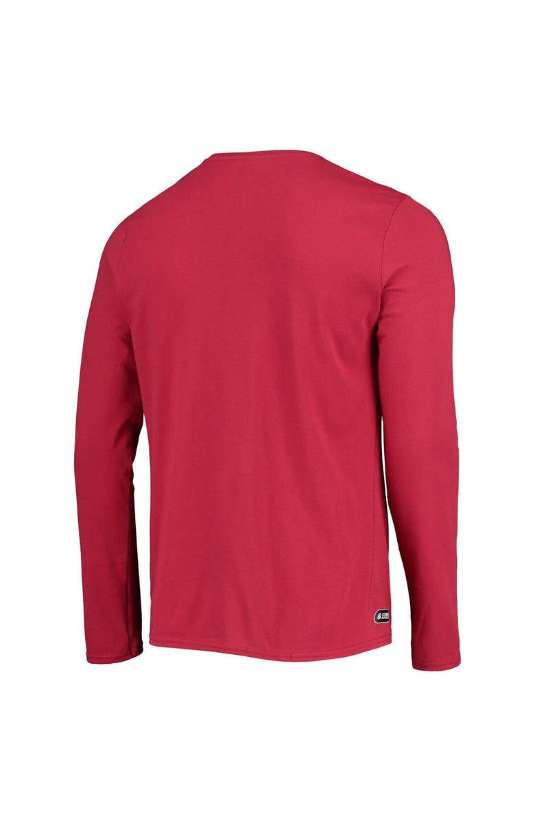 New Era Men's New Era Cardinal Arizona Cardinals Combine Authentic Split Line Long Sleeve T-Shirt, Alternate, color, 