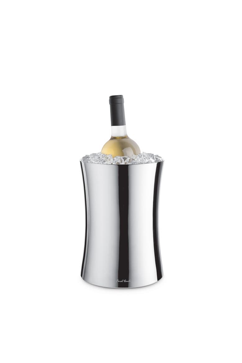 Double-Wall Stainless Steel Wine Chiller, Main, color, Silver