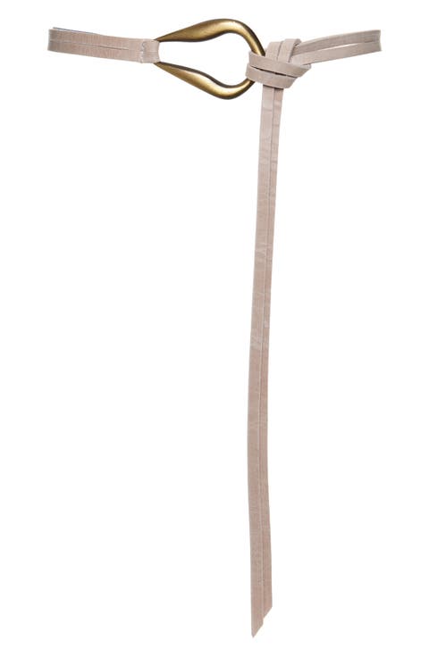 Nile Skinny Leather Belt