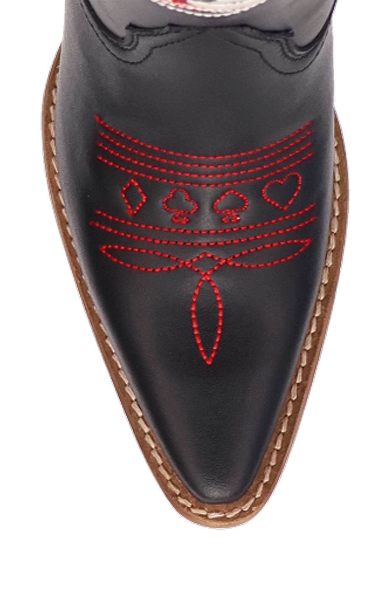 Dingo Ace of Spades Cowboy Boot, Alternate, color, Black