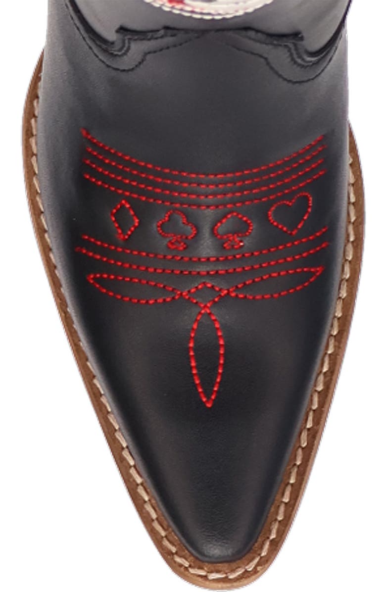 Dingo Ace of Spades Cowboy Boot, Alternate, color, Black