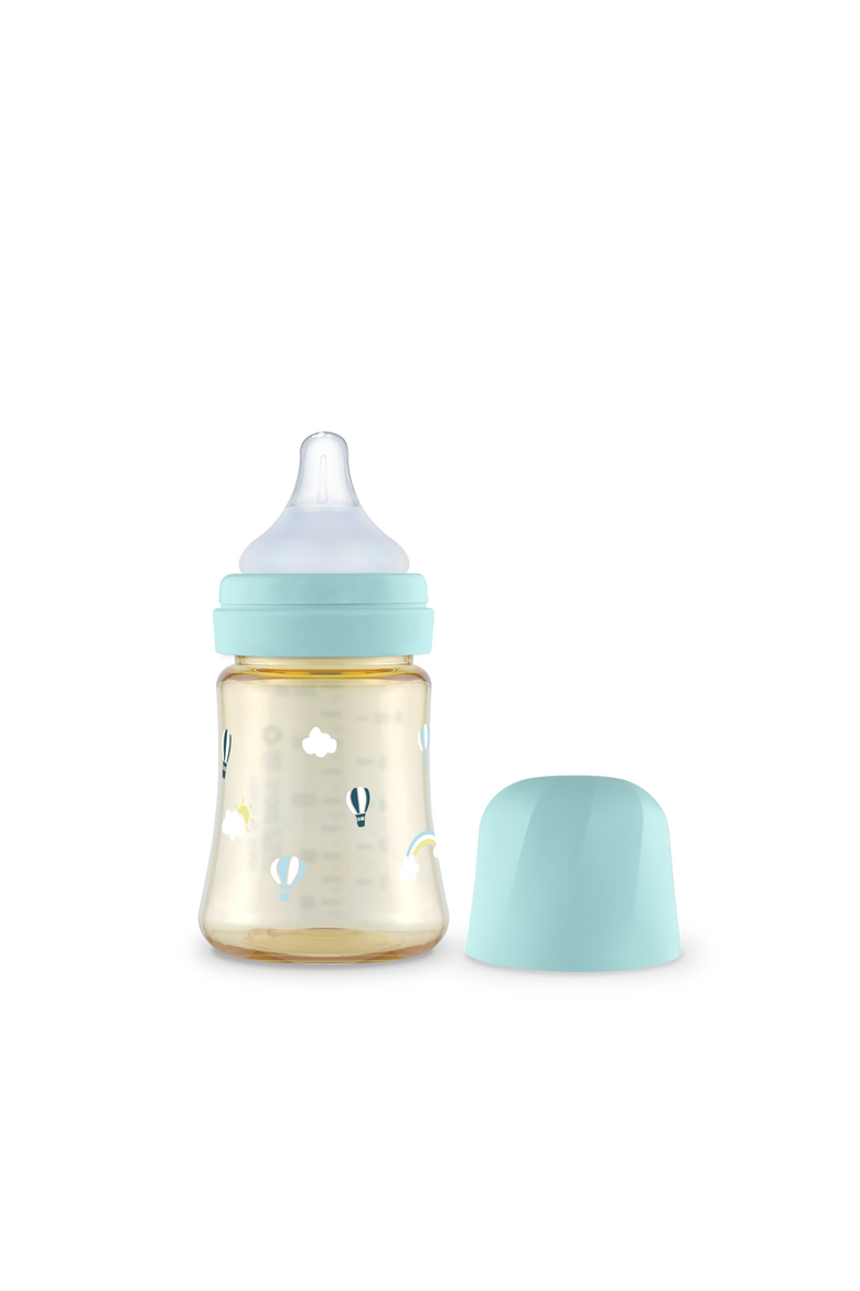 Premium Baby Bottle 6oz, Main, color, Creamy-Blue