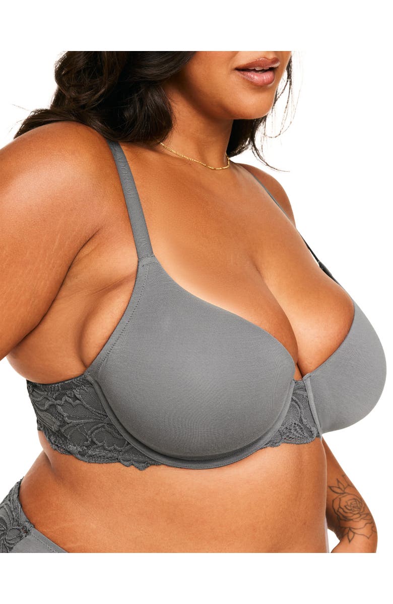 Adore Me Teagan Contour Full Coverage Bra, Alternate, color, Dark Grey