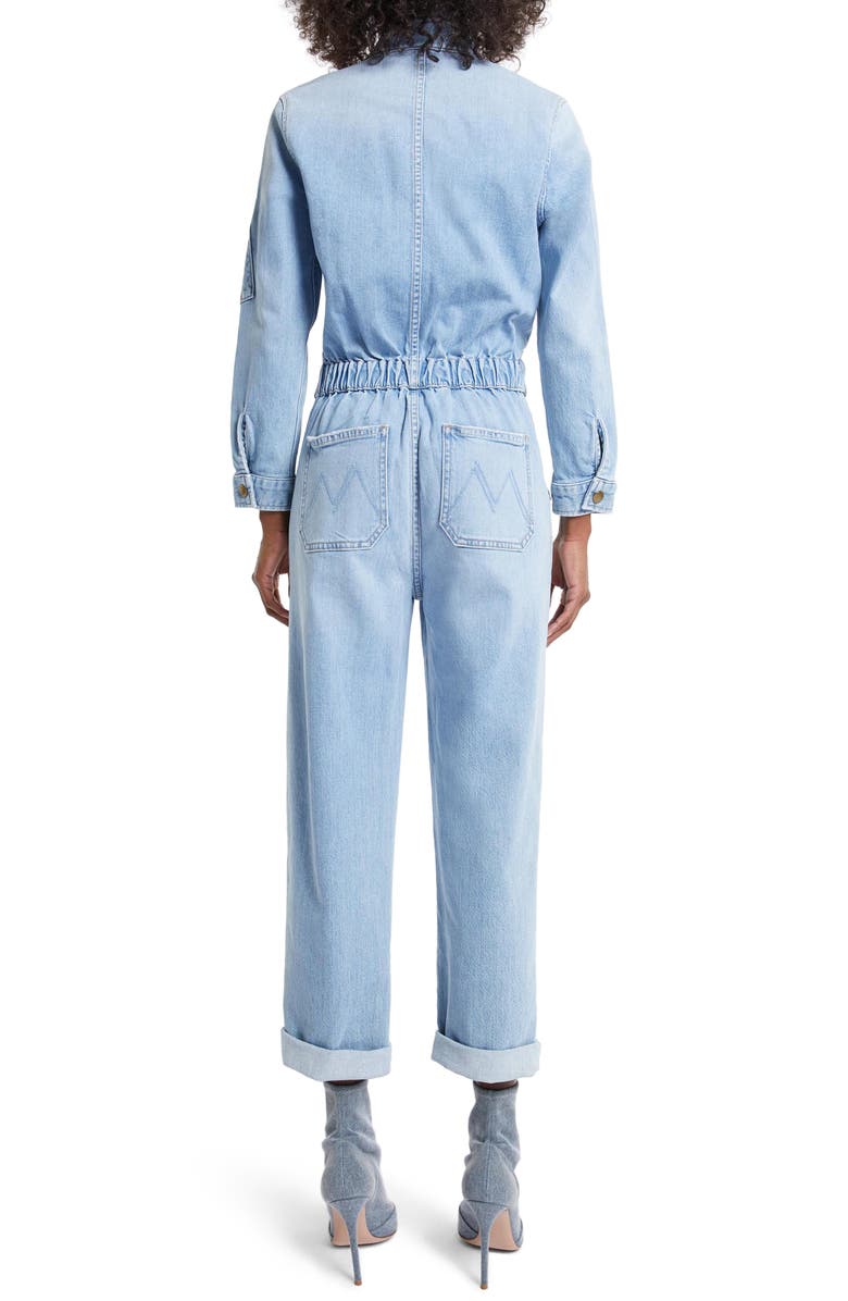 MOTHER The Half Spring Take Off Long Sleeve Denim Jumpsuit, Alternate, color,