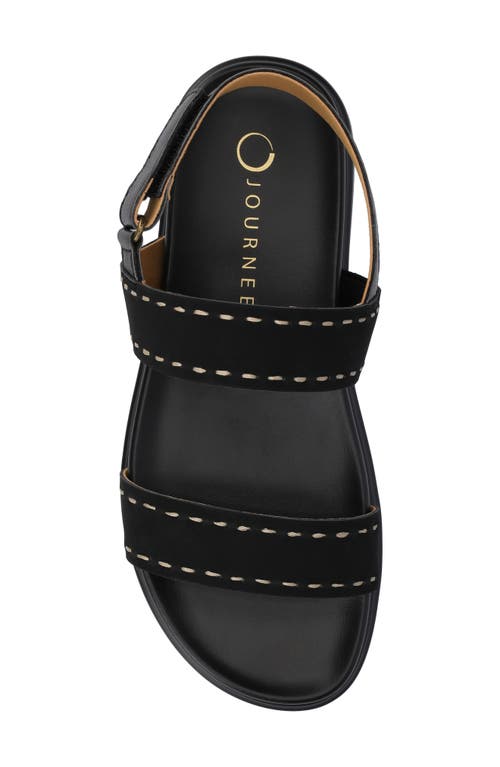 Journee Collection Milie Platform Sandal In Black