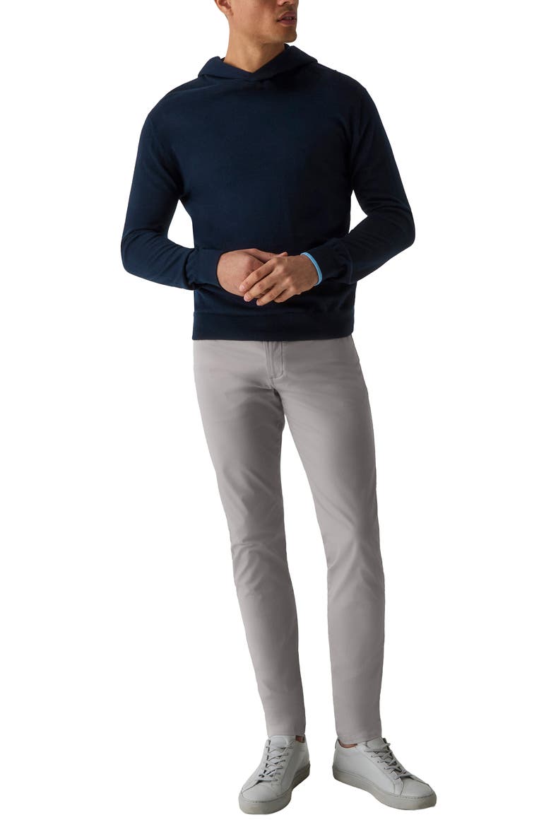 Saratoga Merino Wool Pullover Hoodie, Alternate, color, MALTESE BLUE