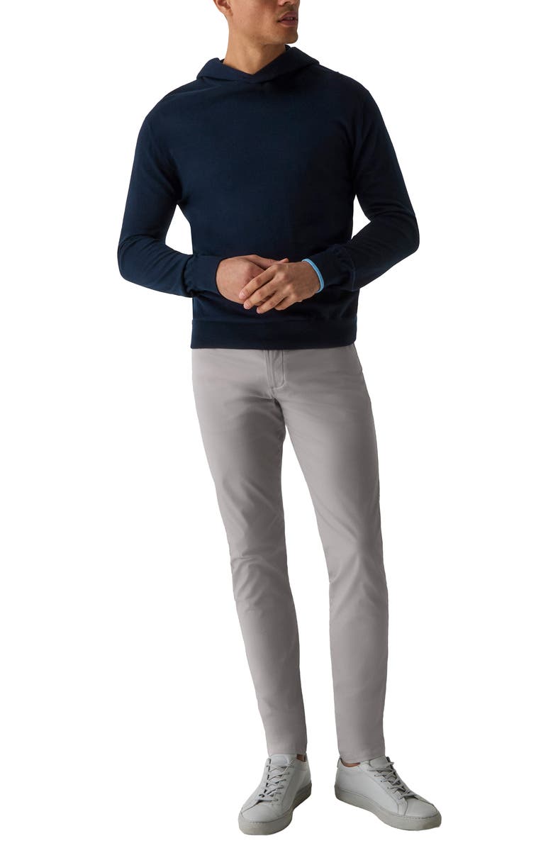 Greyson Saratoga Merino Wool Pullover Hoodie, Alternate, color, Maltese Blue