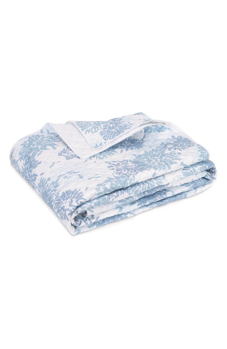 Matouk Chrysanthemum Quilt, Main, color, Blue