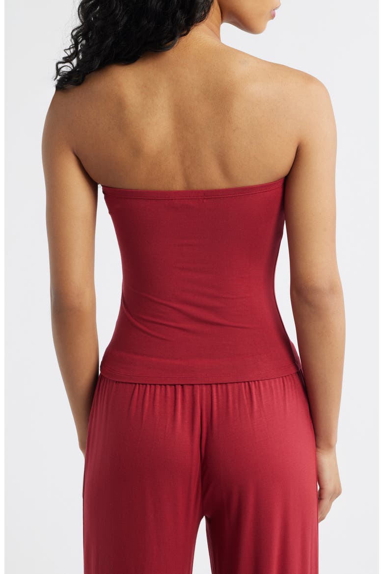 Scarlett Quinn Strapless Top, Alternate, color, DEEP RED