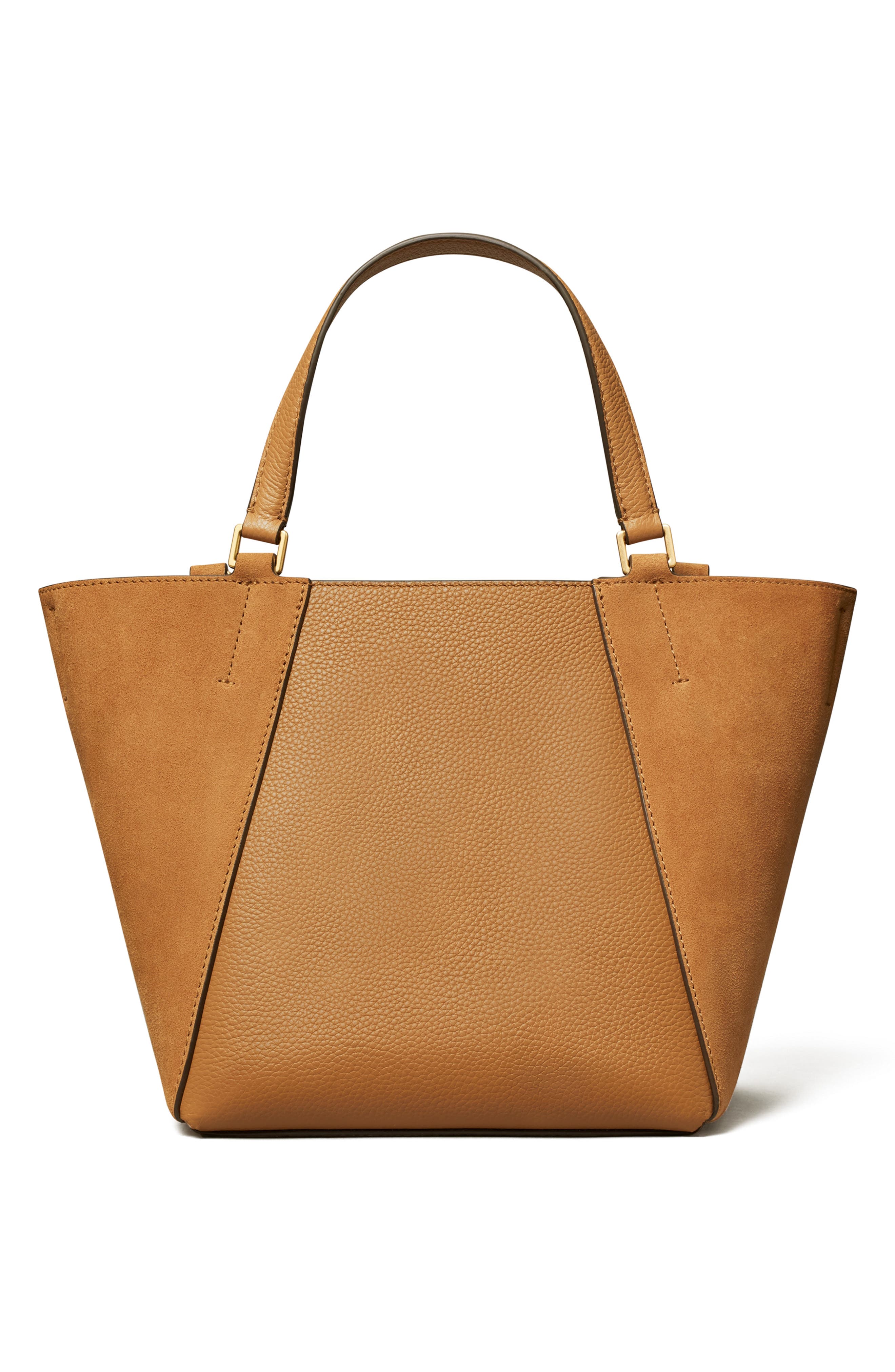 Tory Burch McGraw Drawstring Leather Satchel, Alternate, color, 