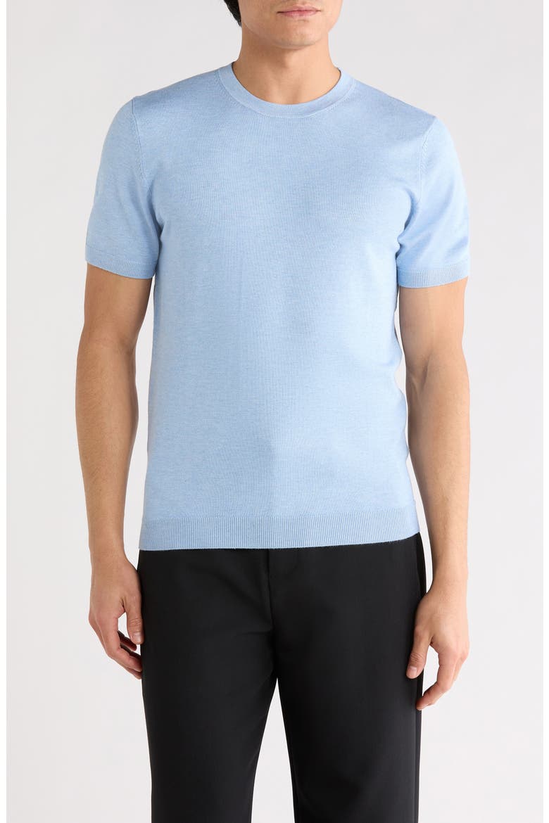 Sweater T-Shirt, Main, color, BLUE