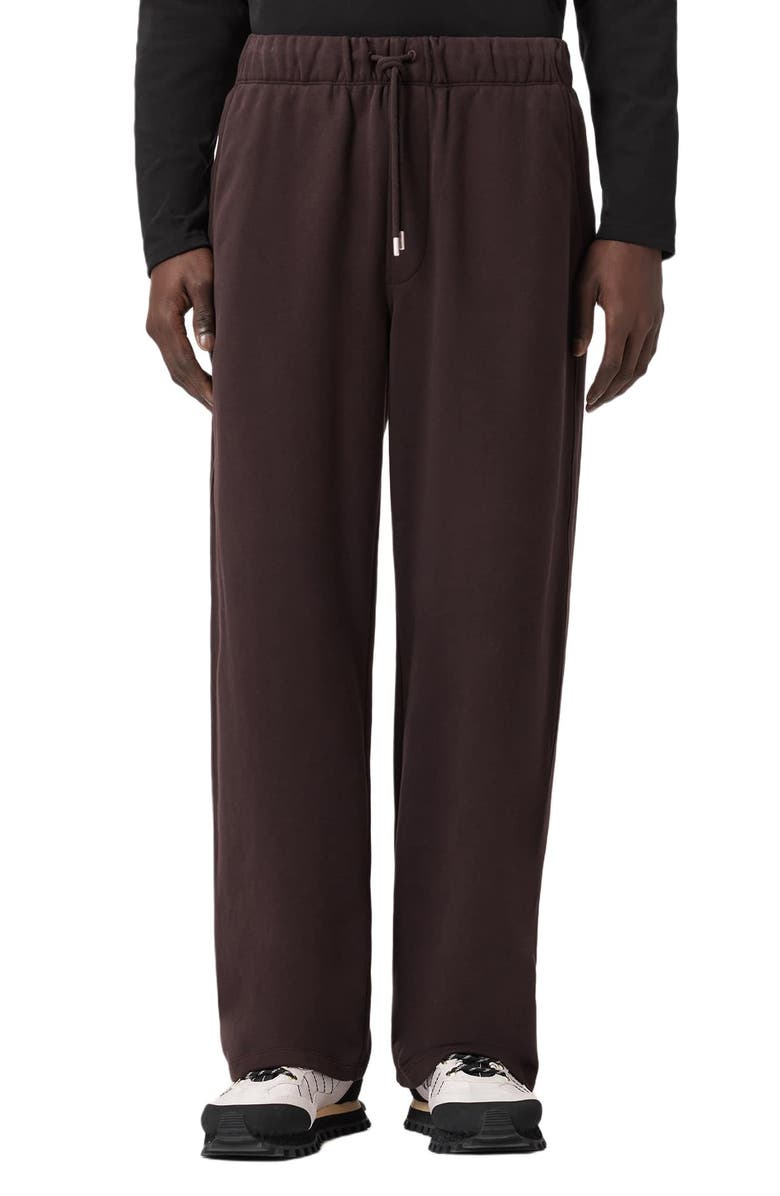 AllSaints Asher Sweatpants, Main, color, Plum Brown