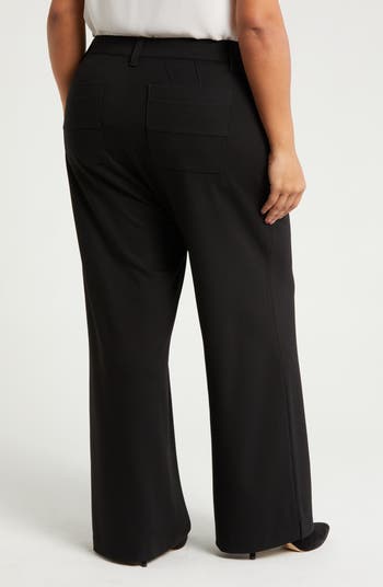 Wit & Wisdom Whitney Skyrise Plaid Wide Leg Trousers | Nordstrom