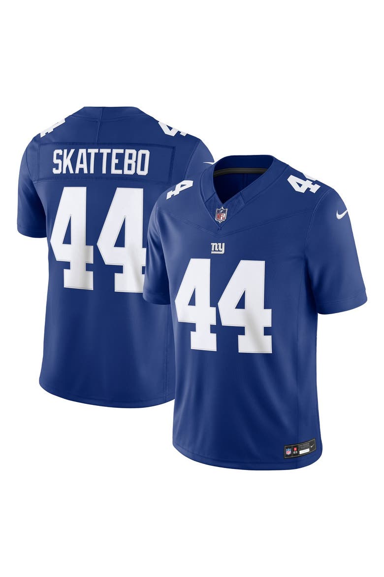 Men's Nike Cam Skattebo Royal New York Giants Team Vapor F.U.S.E. Stitched Limited Jersey, Main, color, Royal