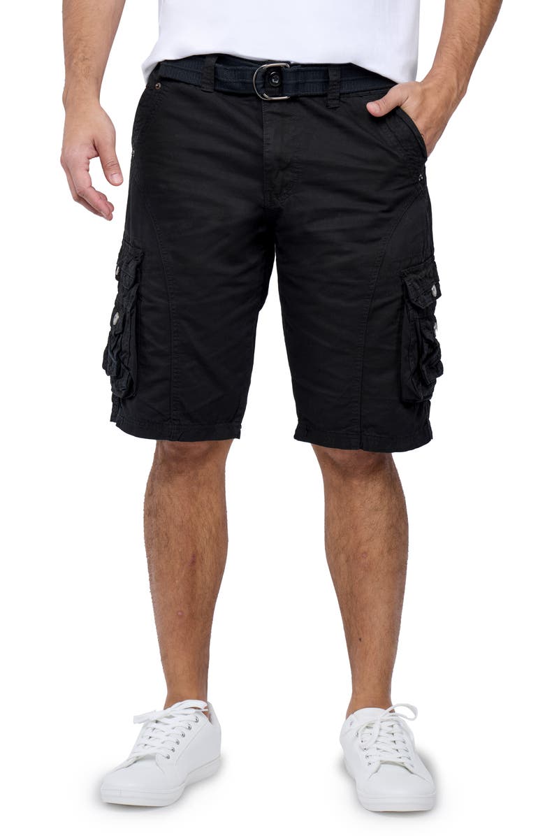 Belted Snap Detail Cargo Pants