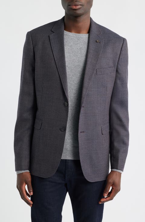Microcheck Wool Sport Coat