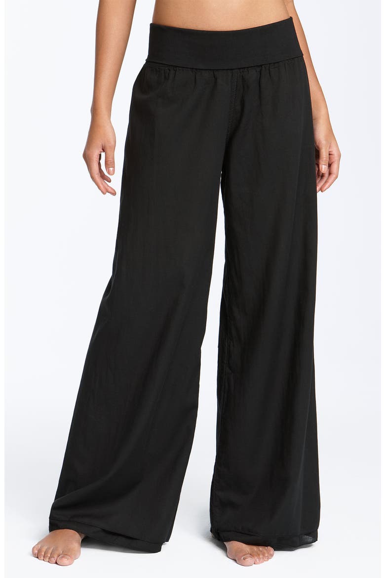 Voile Pants, Main, color, BLACK