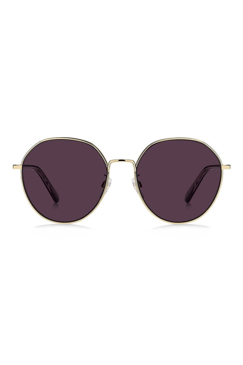 MARC 830/F/S 58mm Gradient Round Sunglasses, Main, color, GOLD VIOLET