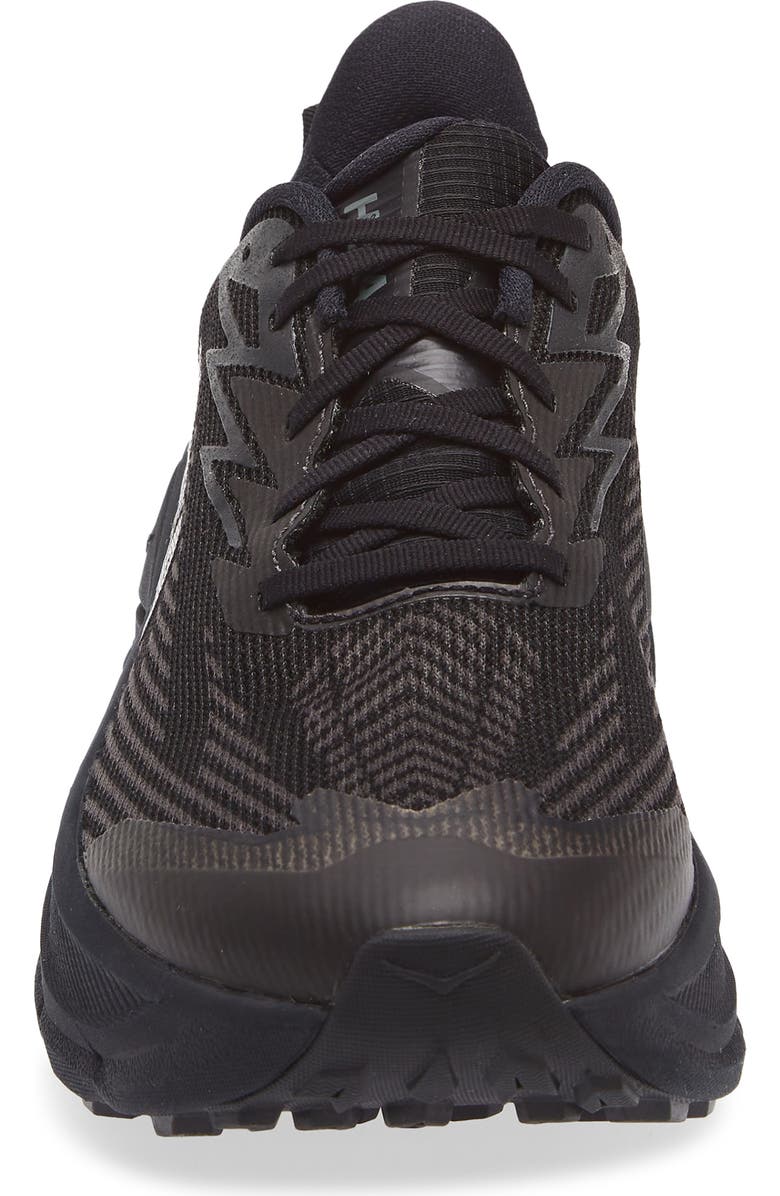 HOKA Challenger 8 GTX Gore-Tex<sup>®</sup> Waterproof Trail Running Shoe, Alternate, color, Black / Carbon Black