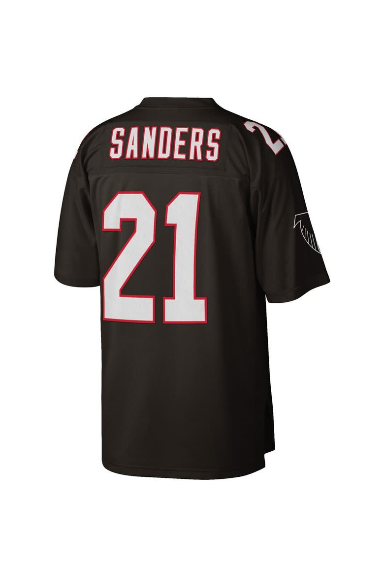 Men's Mitchell & Ness Deion Sanders Black Atlanta Falcons Legacy Replica Jersey, Alternate, color, Black